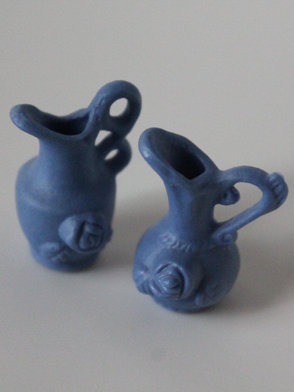Miniature Jasperware Jugs with Roses